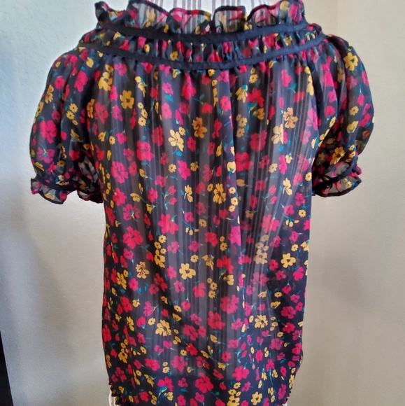 NWOT 21 FLORAL PEASANT BLOUSE SIZE SP - Picture 5 of 8